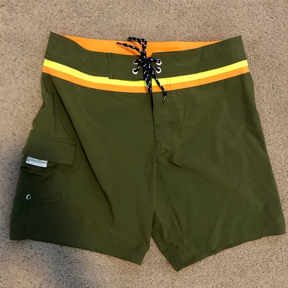 Greenlines Boardshorts 17" Retro Stretch 30W - Picture 1 of 3